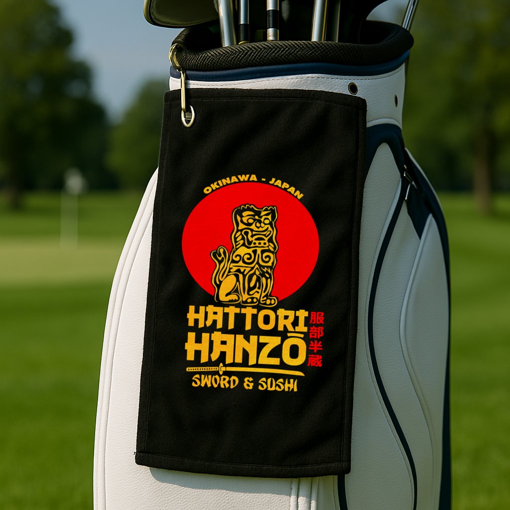 Hattori Hanzos Sword And Sushi Golf Towel