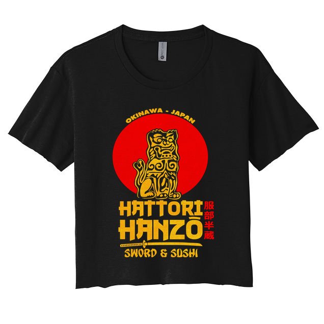 Hattori Hanzos Sword And Sushi Crop Top