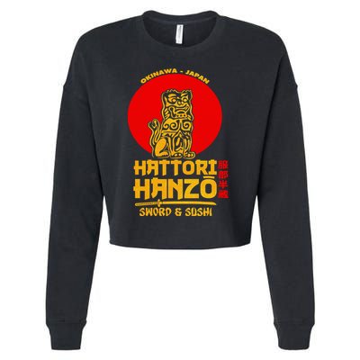 Hattori Hanzos Sword And Sushi Cropped Pullover Crew