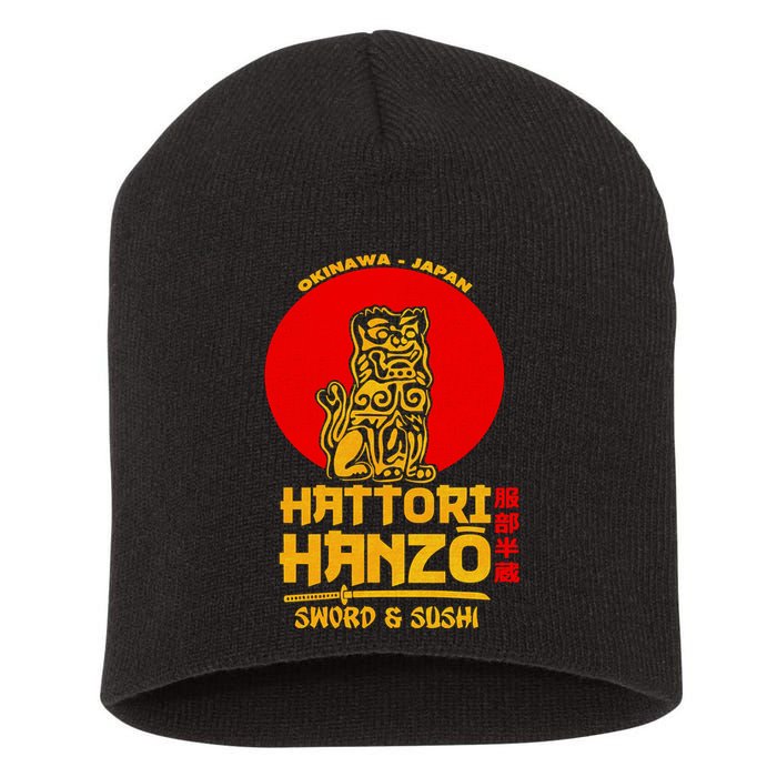 Hattori Hanzos Sword And Sushi Short Acrylic Beanie