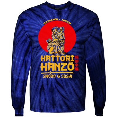 Hattori Hanzos Sword And Sushi Tie-Dye Long Sleeve Shirt