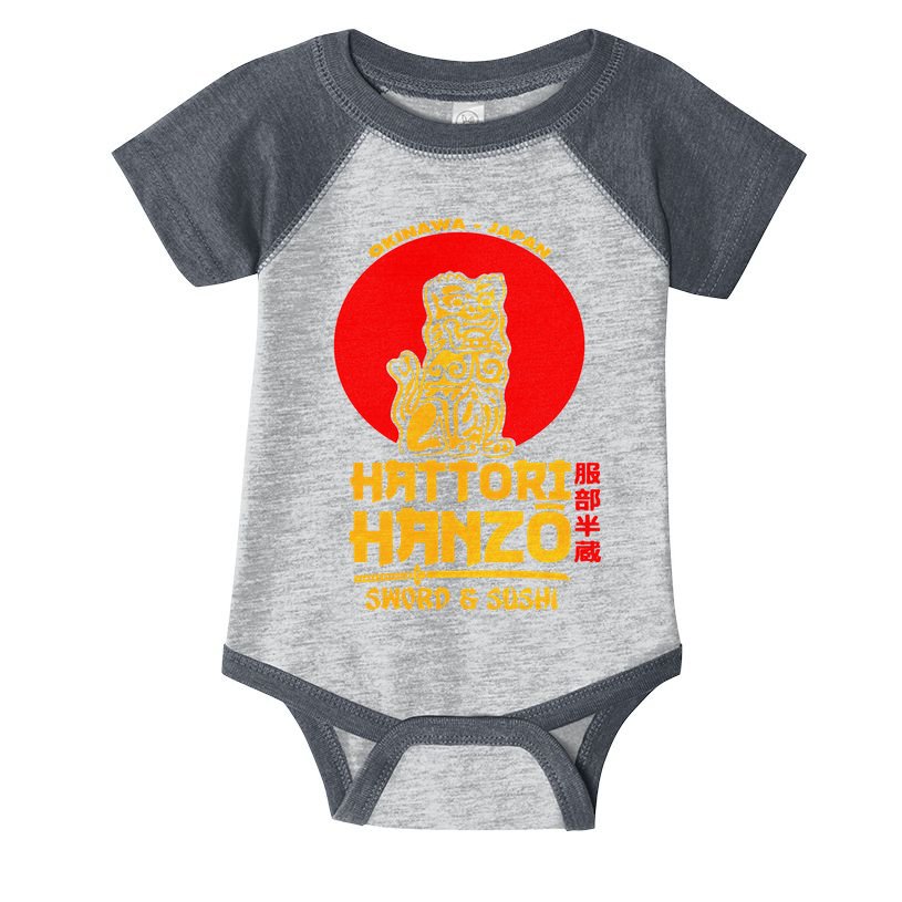 Hattori Hanzos Sword And Sushi Infant Baby Jersey Bodysuit