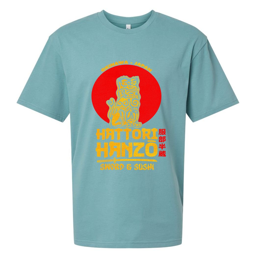 Hattori Hanzos Sword And Sushi Sueded Cloud Jersey T-Shirt