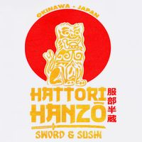 Hattori Hanzos Sword And Sushi Garment-Dyed Sweatshirt