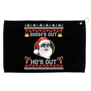 Ho Ho Snows Out Hos Out Ugly Style Christmas Santa Cute Gift Grommeted Golf Towel