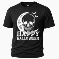 Happy Halloween Skull Moon Spooky Cooling Performance Crew T-Shirt