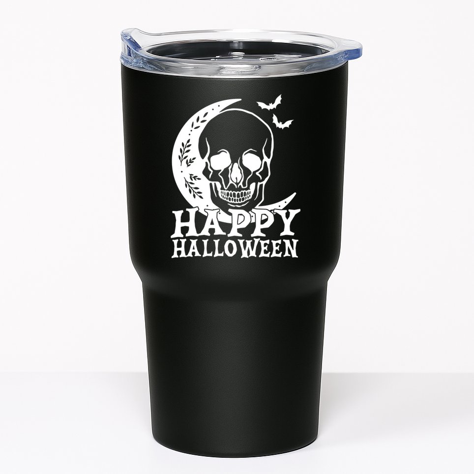 Happy Halloween Skull Moon Spooky Tumbler