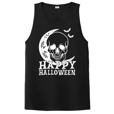 Happy Halloween Skull Moon Spooky PosiCharge Competitor Tank