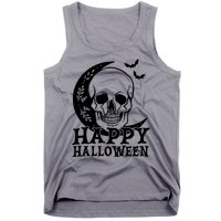 Happy Halloween Skull Moon Spooky Tank Top