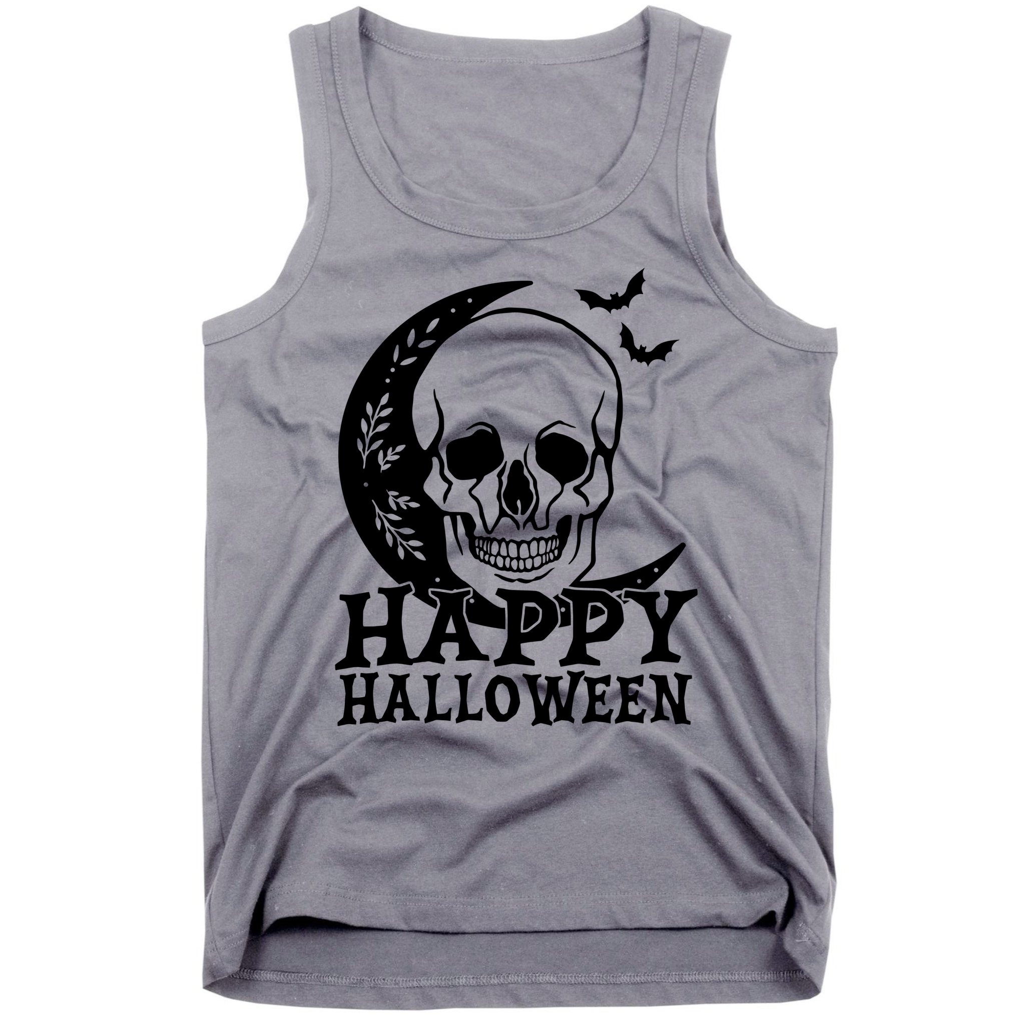 Happy Halloween Skull Moon Spooky Tank Top