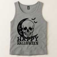 Happy Halloween Skull Moon Spooky Tank Top
