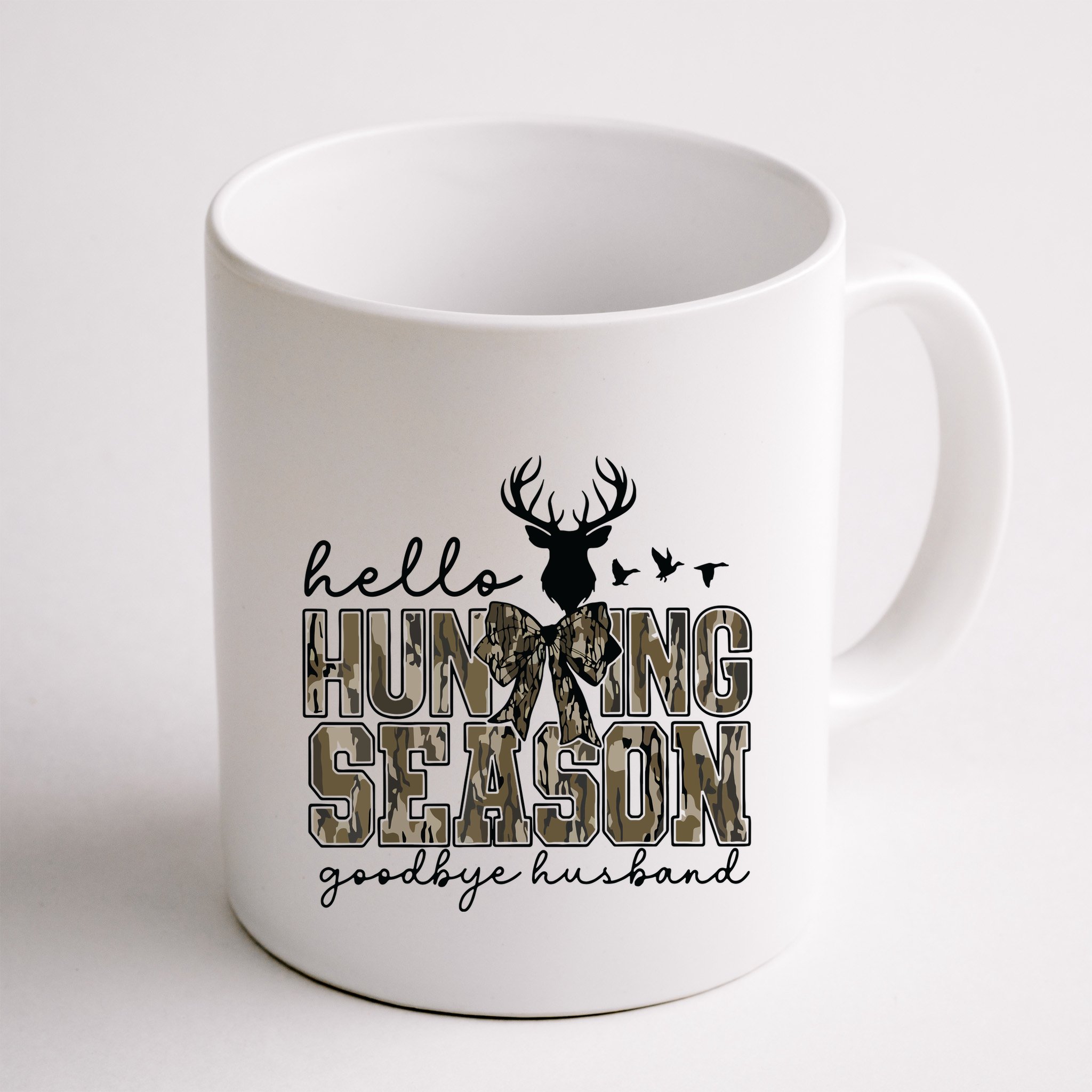 Hello Hunting Season Goodbye Husband Deer Girl Women Mug