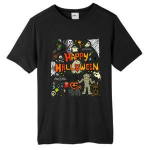 Happy Halloween Scary Retro Funny Tall Fusion ChromaSoft Performance T-Shirt