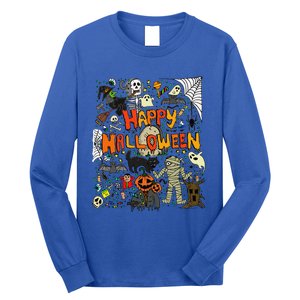 Happy Halloween Scary Retro Funny Long Sleeve Shirt