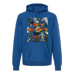 Happy Halloween Scary Retro Funny Premium Hoodie