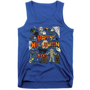 Happy Halloween Scary Retro Funny Tank Top