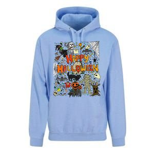 Happy Halloween Scary Retro Funny Unisex Surf Hoodie