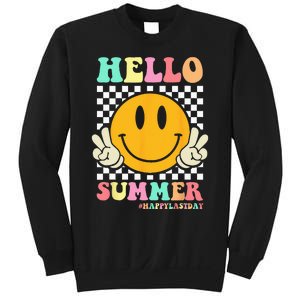 Hippie Hello Summer Teacher Happy Last Day of School Sweatshirt