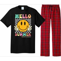 Hippie Hello Summer Teacher Happy Last Day of School Pajama Set