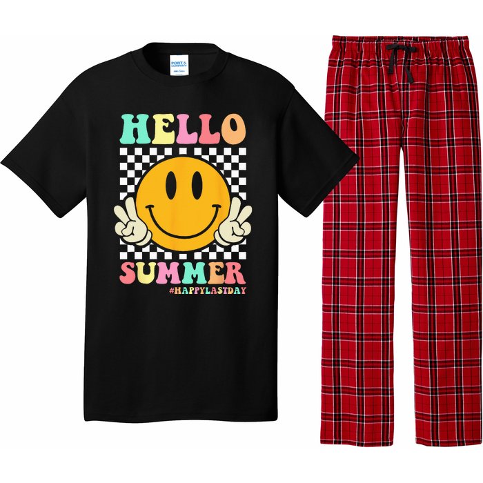 Hippie Hello Summer Teacher Happy Last Day of School Pajama Set