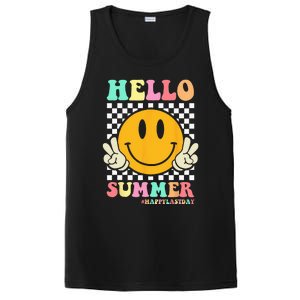 Hippie Hello Summer Teacher Happy Last Day of School PosiCharge Competitor Tank