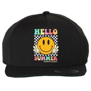 Hippie Hello Summer Teacher Happy Last Day of School Wool Snapback Cap