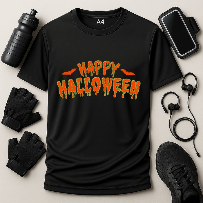 Happy Halloween Spooky Season Cooling Performance Crew T-Shirt
