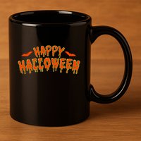 Happy Halloween Spooky Season 11oz C Handle Ceramic Mug