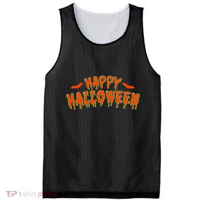 Happy Halloween Spooky Season Mesh Reversible Basketball Jersey Tank