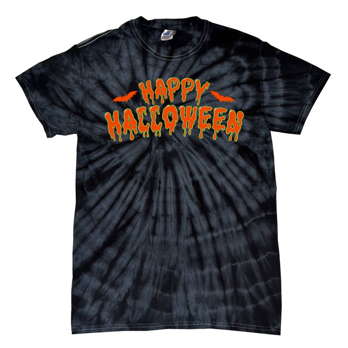 Happy Halloween Spooky Season Tie-Dye T-Shirt