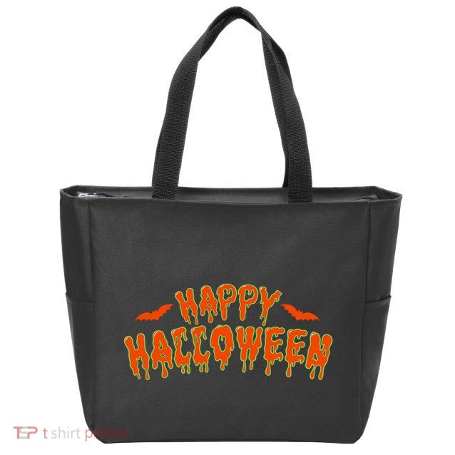 Happy Halloween Spooky Season Zip Tote Bag