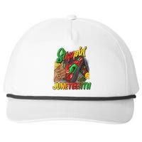 High Heels Steppin Into Juneteenth Africa Black Woman Snapback Five-Panel Rope Hat