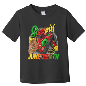 High Heels Steppin Into Juneteenth Africa Black Woman Toddler T-Shirt