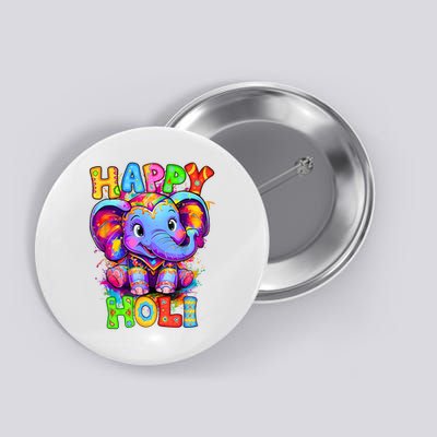 Happy Holi Spring Festival Colors India Hindu  Button