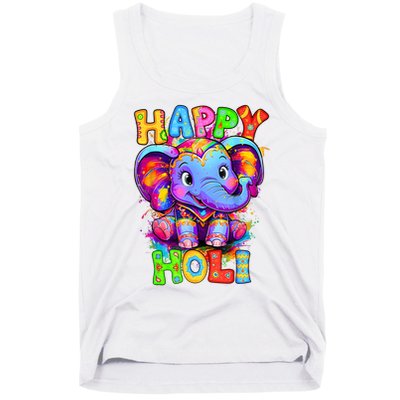 Happy Holi Spring Festival Colors India Hindu  Tank Top