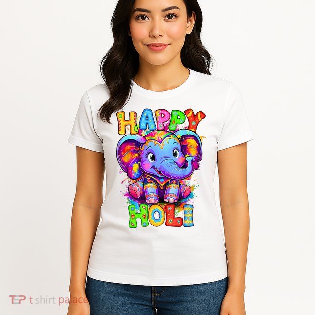 Happy Holi Spring Festival Colors India Hindu  Womens T-Shirt