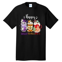 Happy Hallo Thanks Mas Coffee Drinks & Festive Icons Tall T-Shirt