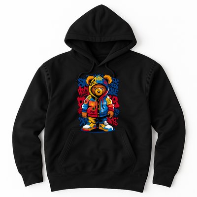 Hip Hop Teddy Bear Rap Music Hoodie