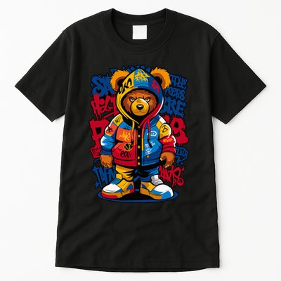 Hip Hop Teddy Bear Rap Music Tall T-Shirt