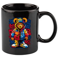 Hip Hop Teddy Bear Rap Music 11oz C Handle Ceramic Mug