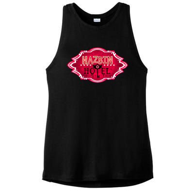 Hazbin Hotel Title Ladies PosiCharge Tri-Blend Wicking Tank