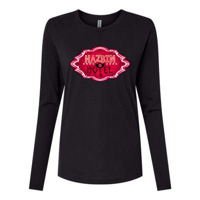 Hazbin Hotel Title Womens Cotton Relaxed Long Sleeve T-Shirt