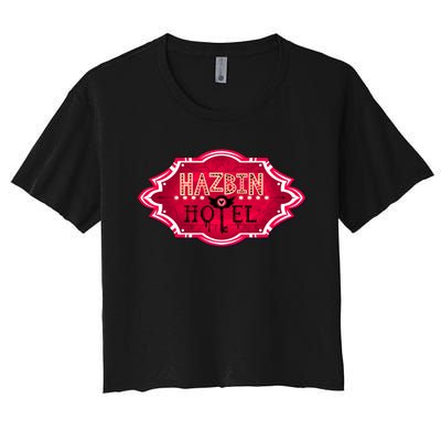 Hazbin Hotel Title Women's Crop Top Tee