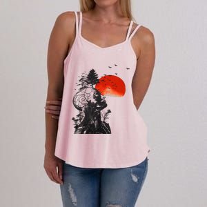 Hangover Human Tree Surreal Artistic Sunset Women's Strappy Tank