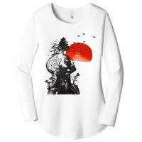 Hangover Human Tree Surreal Artistic Sunset Women's Perfect Tri Tunic Long Sleeve Shirt