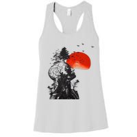 Hangover Human Tree Surreal Artistic Sunset Women's Racerback Tank