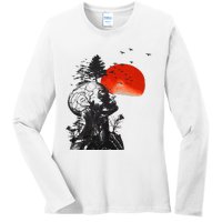 Hangover Human Tree Surreal Artistic Sunset Ladies Long Sleeve Shirt