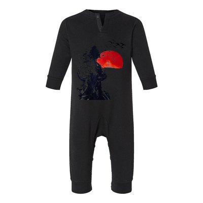 Hangover Human Tree Graphic Infant Fleece One Piece