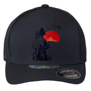 Hangover Human Tree Graphic Flexfit Unipanel Trucker Cap