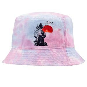 Hangover Human Tree Graphic Tie-Dyed Bucket Hat